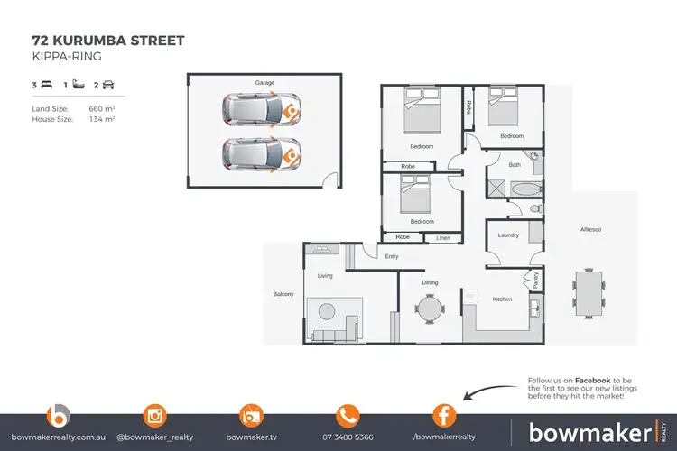 Floorplan of Homely house listing, 72 Kurumba Street, Kippa-ring QLD 4021