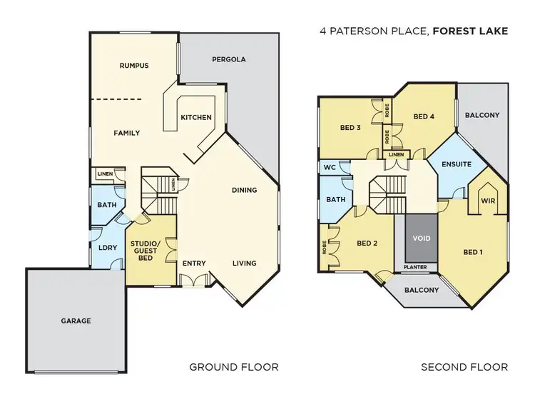 Floorplan of Homely house listing, 4 Paterson Pl, Forest Lake QLD 4078