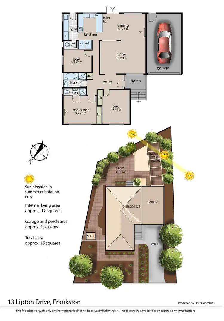 Floorplan of Homely house listing, 13 Lipton Drive, Frankston VIC 3199