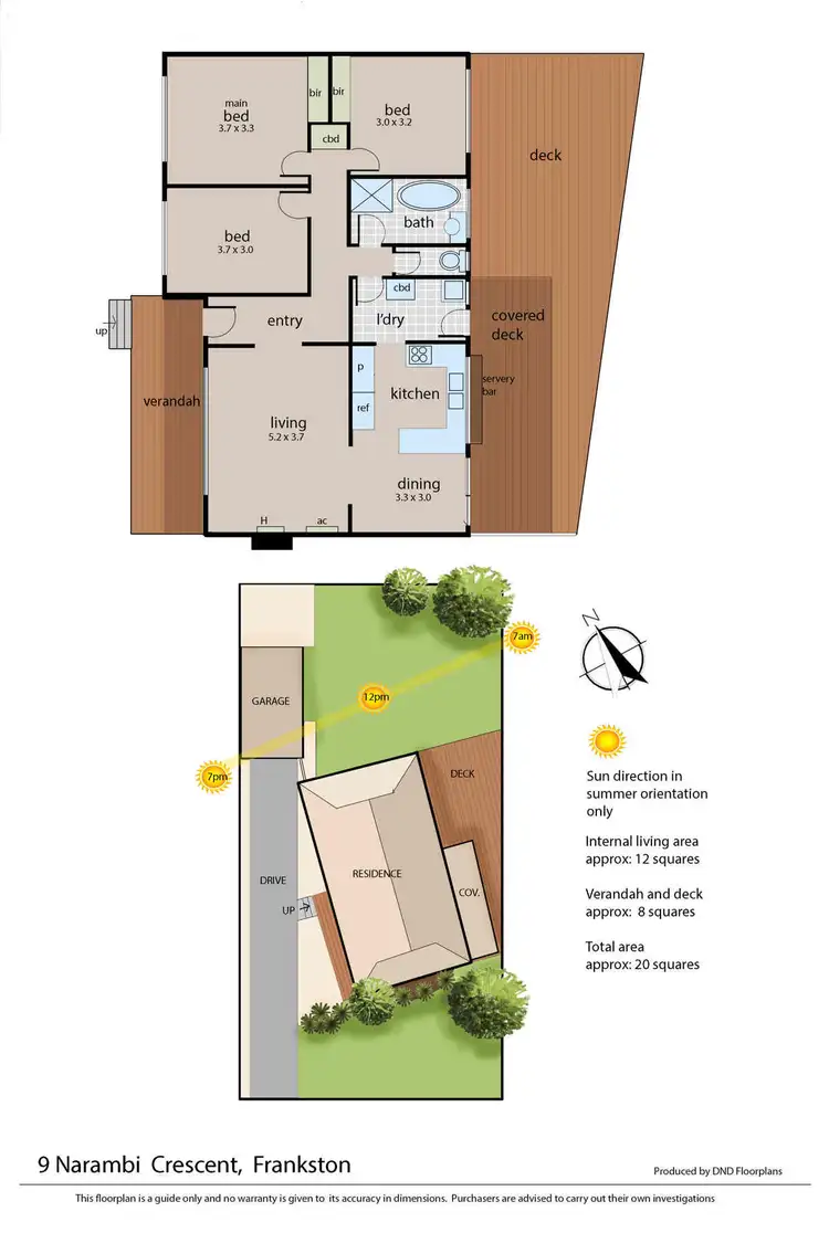 Floorplan of Homely house listing, 9 Narambi Crescent, Frankston VIC 3199