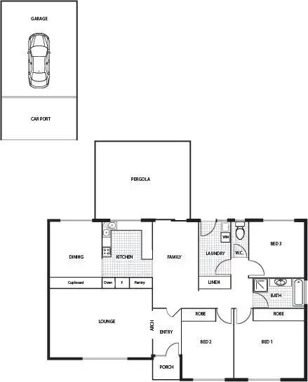 Floorplan of Homely house listing, 6 Deamer Crescent, Richardson ACT 2905