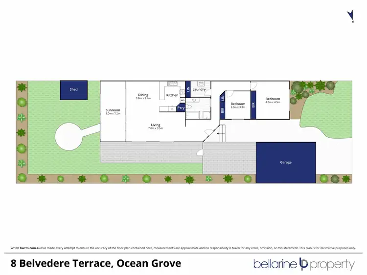 Floorplan of Homely house listing, 8 Belvedere Terrace, Ocean Grove VIC 3226