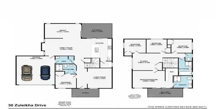 Floorplan of Homely house listing, 30 Zuleikha Drive, Underwood QLD 4119