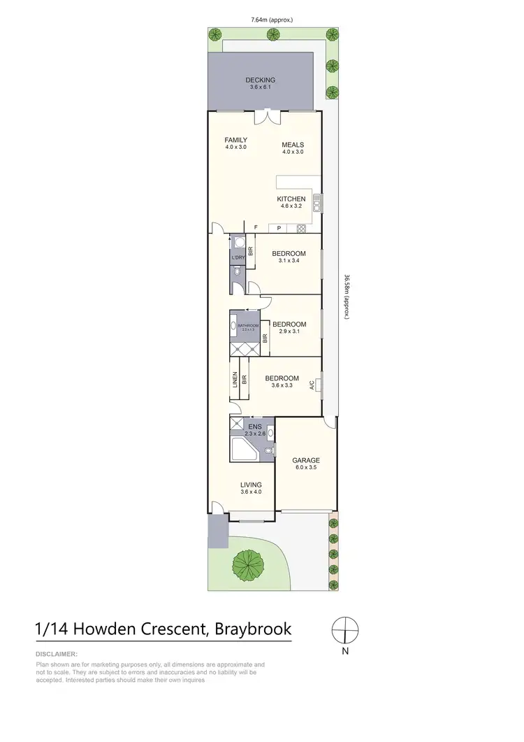 Floorplan of Homely house listing, 1/14 Howden Crescent, Braybrook VIC 3019