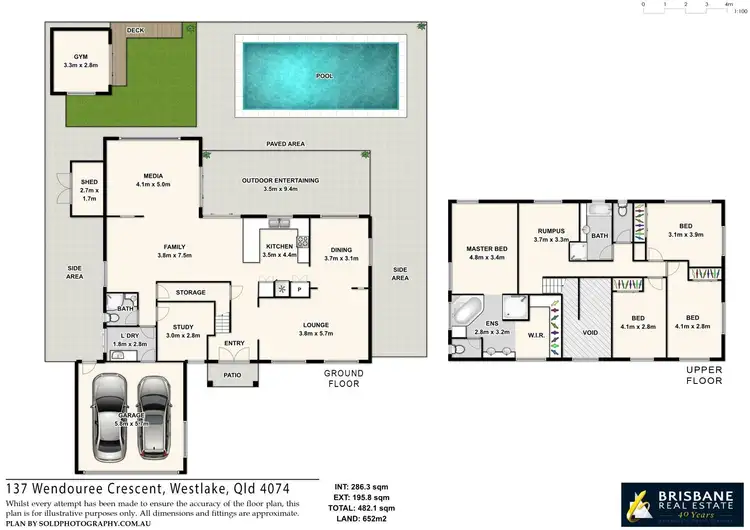 Floorplan of Homely house listing, 137 Wendouree Crescent, Westlake QLD 4074