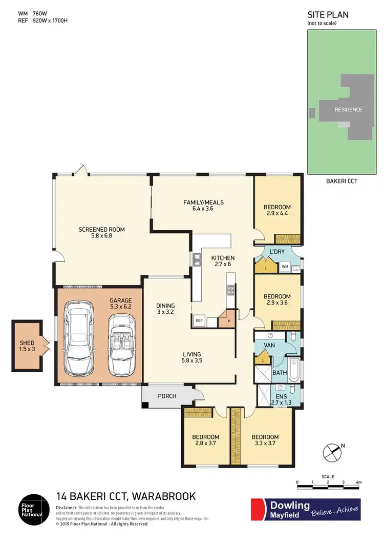 Floorplan of Homely house listing, 14 Bakeri Circuit, Warabrook NSW 2304