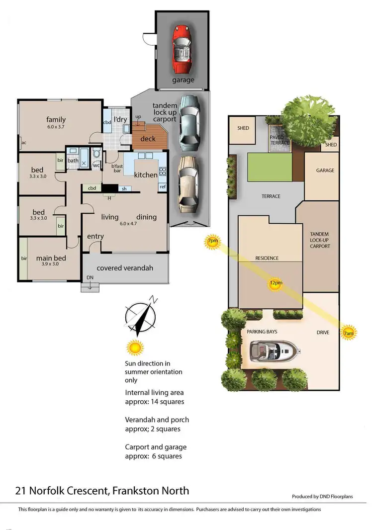 Floorplan of Homely house listing, 21 Norfolk Crescent, Frankston North VIC 3200