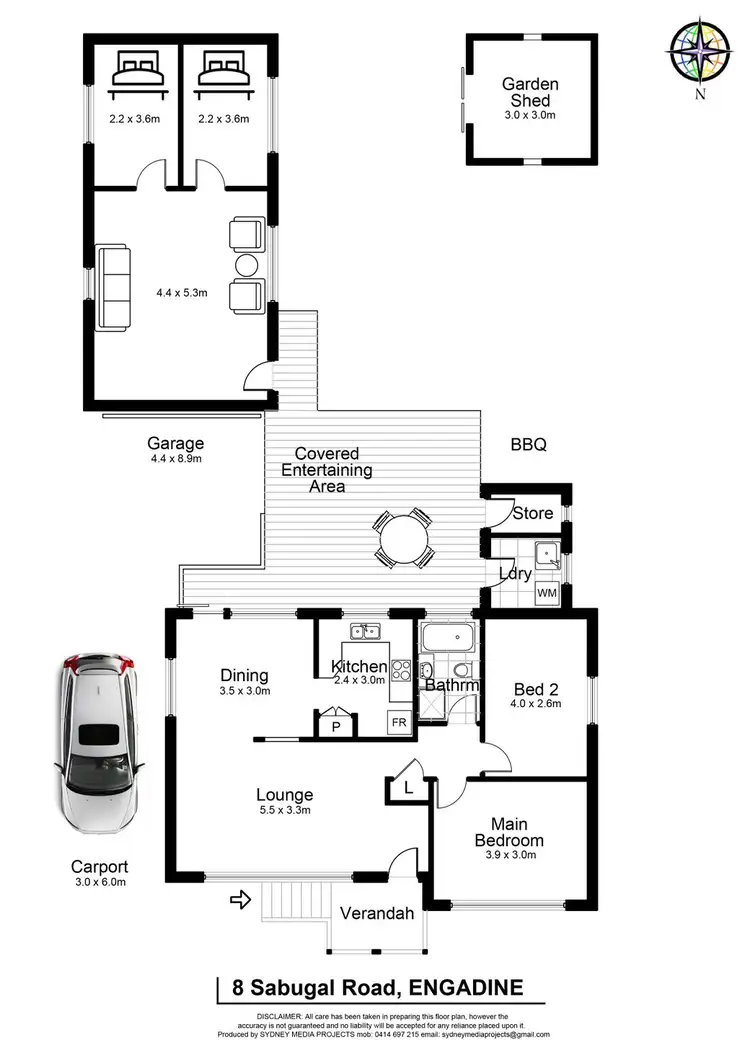Floorplan of Homely house listing, 8 Sabugal Road, Engadine NSW 2233
