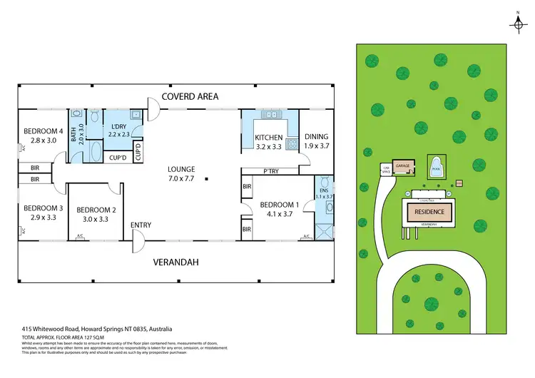 Floorplan of Homely house listing, 415 Whitewood Road, Howard Springs NT 835