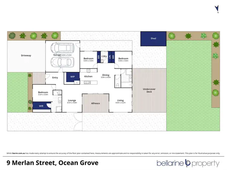Floorplan of Homely house listing, 9 Merlan Street, Ocean Grove VIC 3226