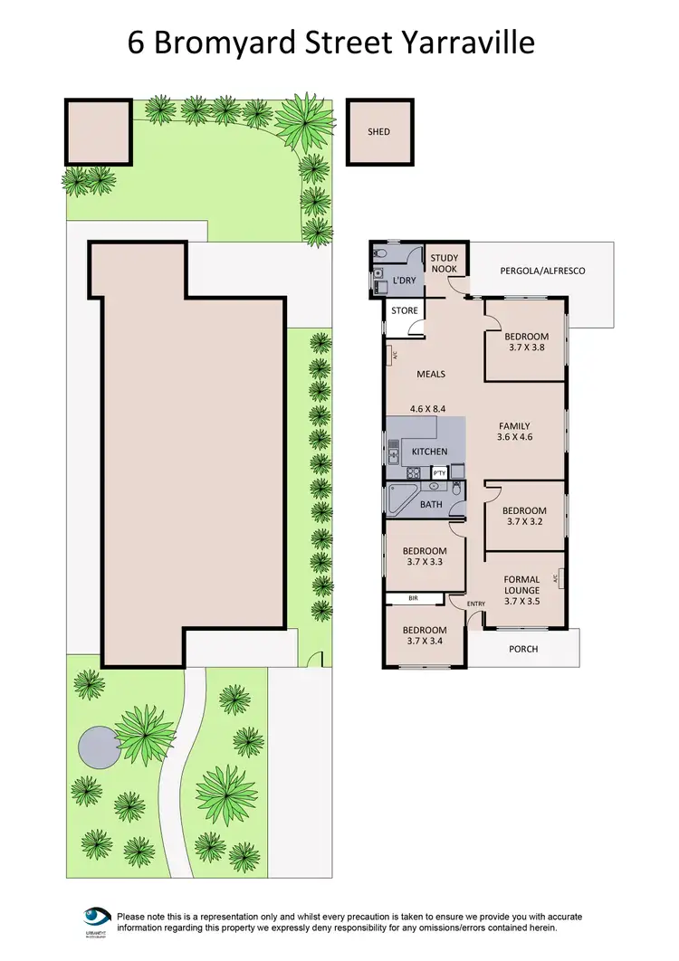 Floorplan of Homely house listing, 6 Bromyard Street, Yarraville VIC 3013
