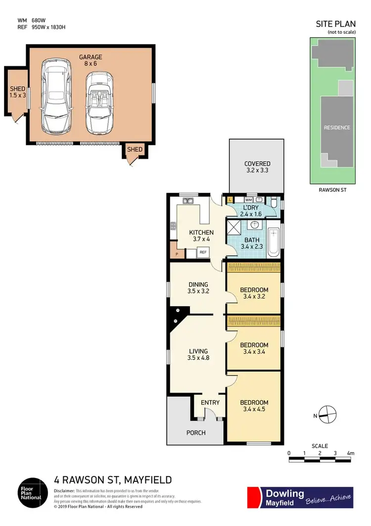 Floorplan of Homely house listing, 4 Rawson Street, Mayfield NSW 2304