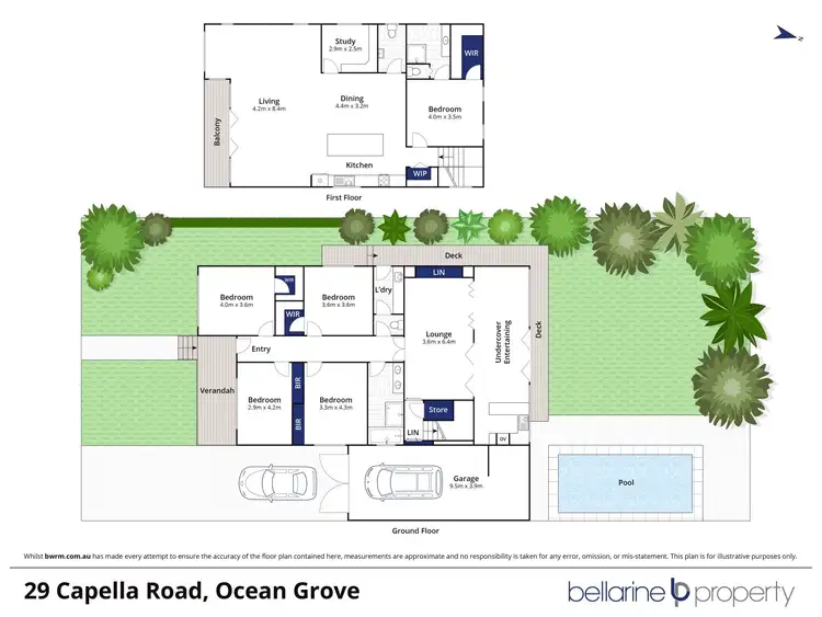Floorplan of Homely house listing, 29 Capella Road, Ocean Grove VIC 3226