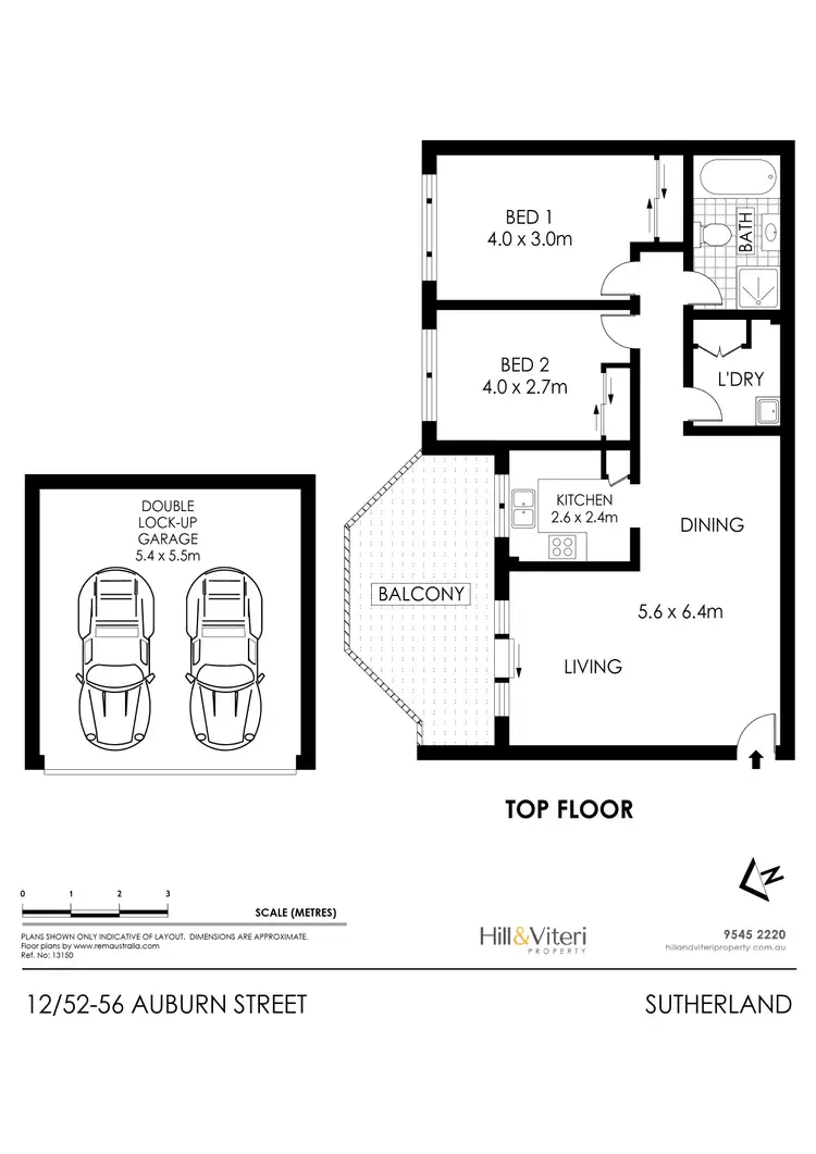 Floorplan of Homely apartment listing, 12/52-56 Auburn Street, Sutherland NSW 2232