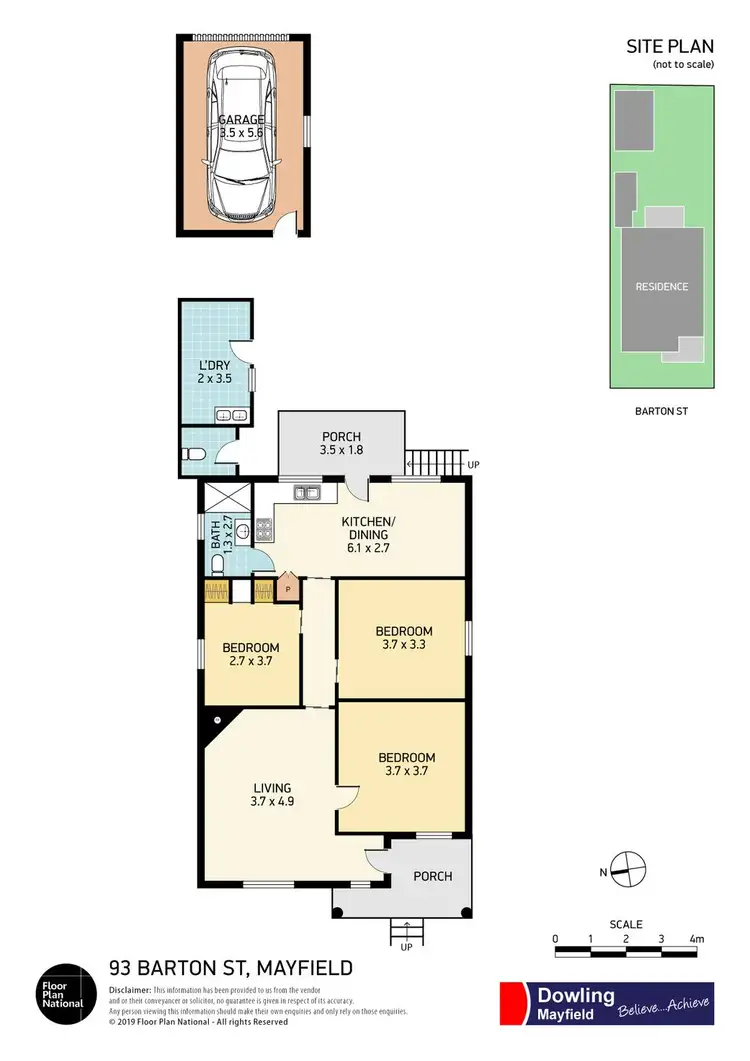 Floorplan of Homely house listing, 93 Barton Street, Mayfield NSW 2304