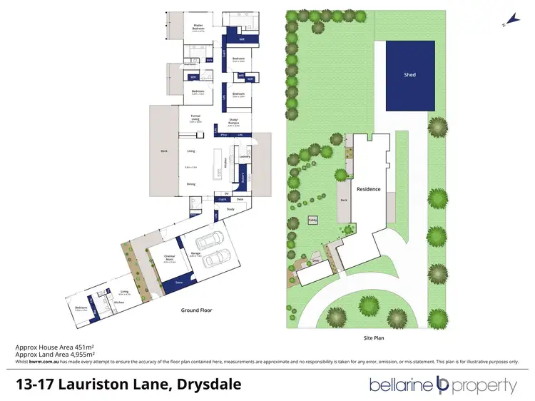 Floorplan of Homely house listing, 13-17 Lauriston Lane, Drysdale VIC 3222