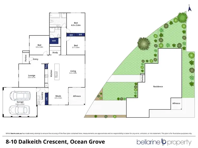 Floorplan of Homely house listing, 8-10 Dalkeith Crescent, Ocean Grove VIC 3226