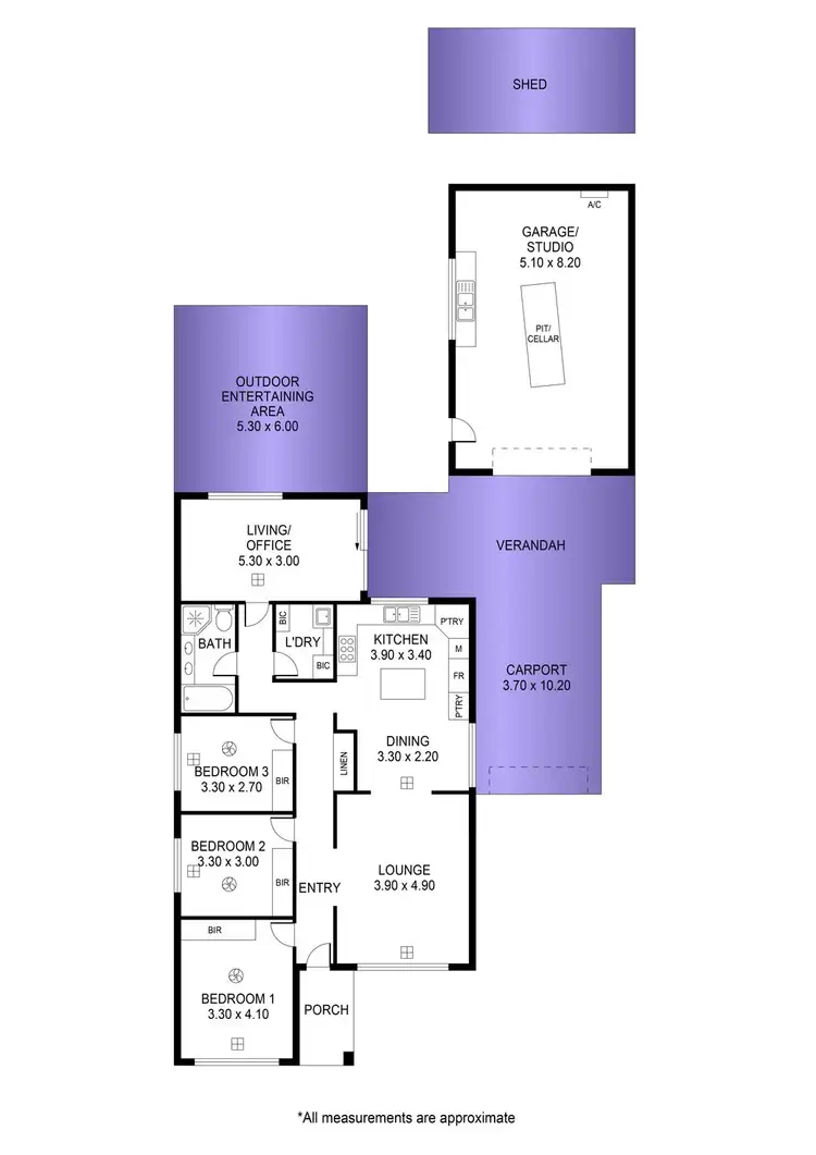 Floorplan of Homely house listing, 8 Gregory Crescent, Seaton SA 5023