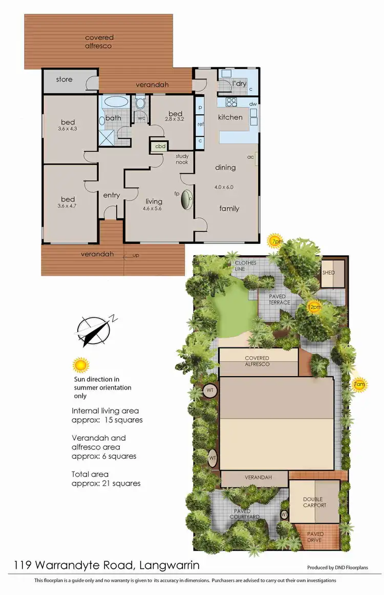 Floorplan of Homely house listing, 119 Warrandyte Road, Langwarrin VIC 3910