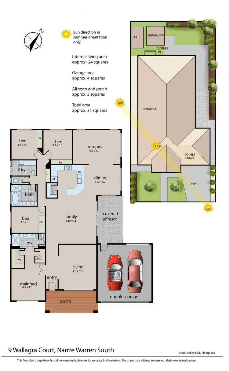 Floorplan of Homely house listing, 9 Wallagra Court, Narre Warren South VIC 3805