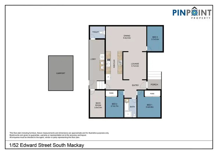 Floorplan of Homely house listing, 1/52 Edward Street, South Mackay QLD 4740