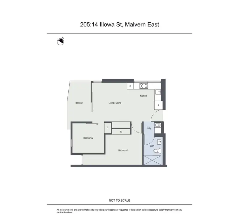 Floorplan of Homely apartment listing, 205/14 Illowa Street, Malvern East VIC 3145