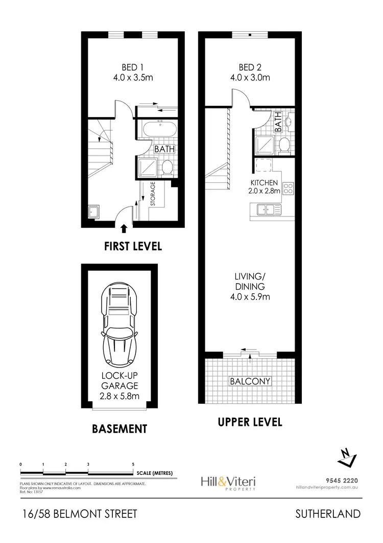 Floorplan of Homely apartment listing, 16/58 Belmont Street, Sutherland NSW 2232