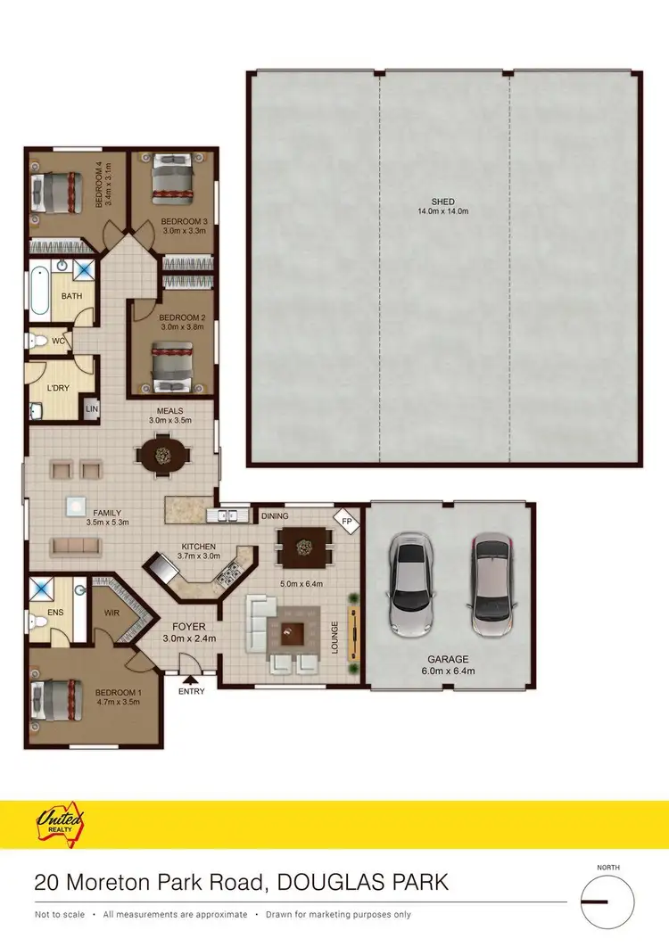 Floorplan of Homely rural property listing, 20 Moreton Park Road, Douglas Park NSW 2569