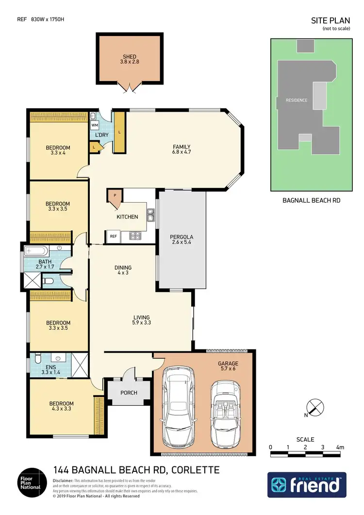 Floorplan of Homely house listing, 144 Bagnall Beach Road, Corlette NSW 2315