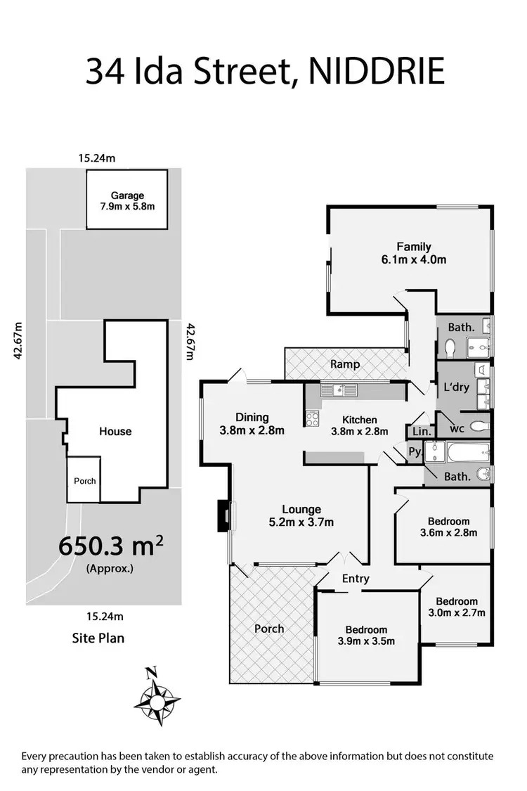 Floorplan of Homely house listing, 34 Ida Street, Niddrie VIC 3042