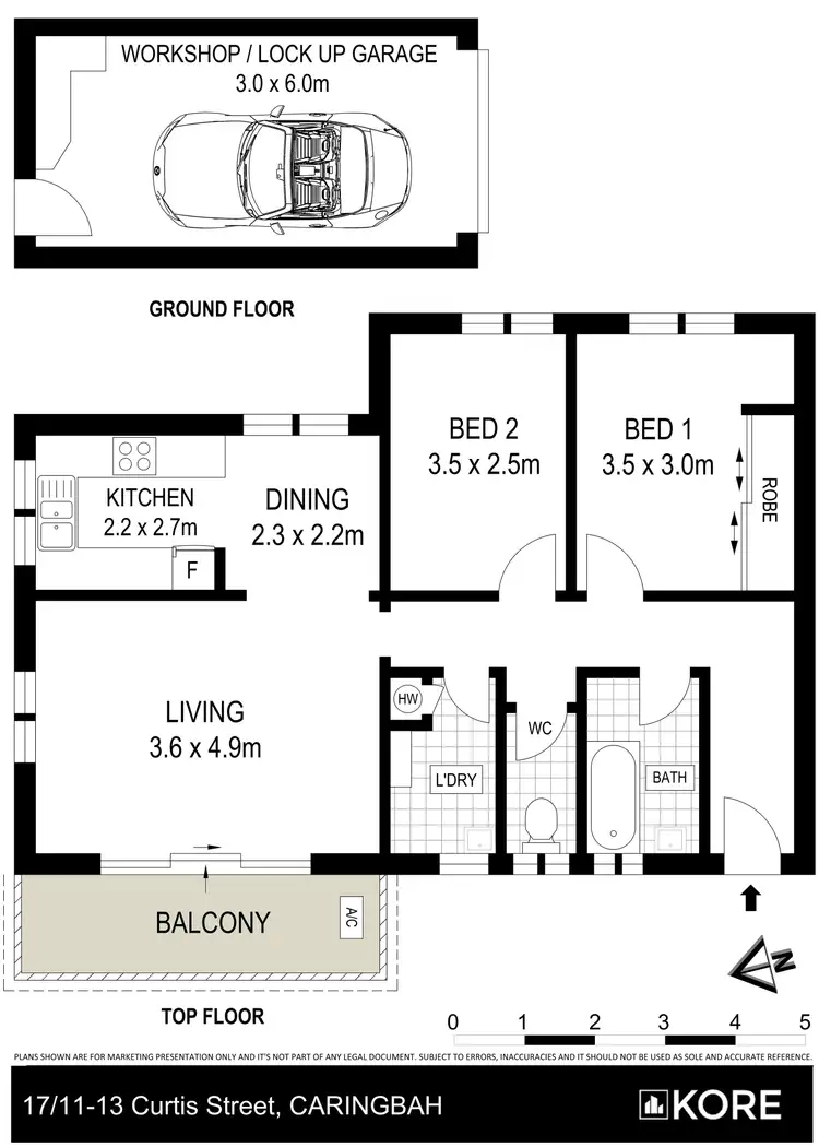 Floorplan of Homely apartment listing, 17/11-13 Curtis Street, Caringbah NSW 2229
