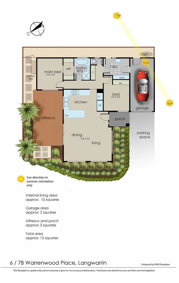 Floorplan of Homely unit listing, 6/7B Warrenwood Place, Langwarrin VIC 3910