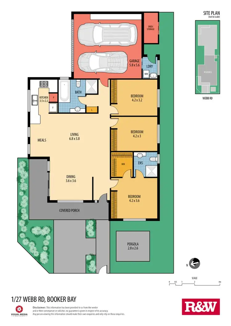 Floorplan of Homely villa listing, 1/27 Webb Road, Booker Bay NSW 2257