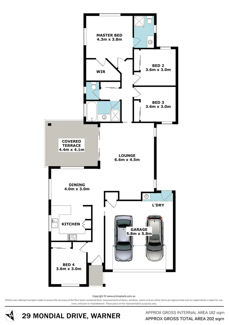 Floorplan of Homely house listing, 29 Mondial Drive, Warner QLD 4500