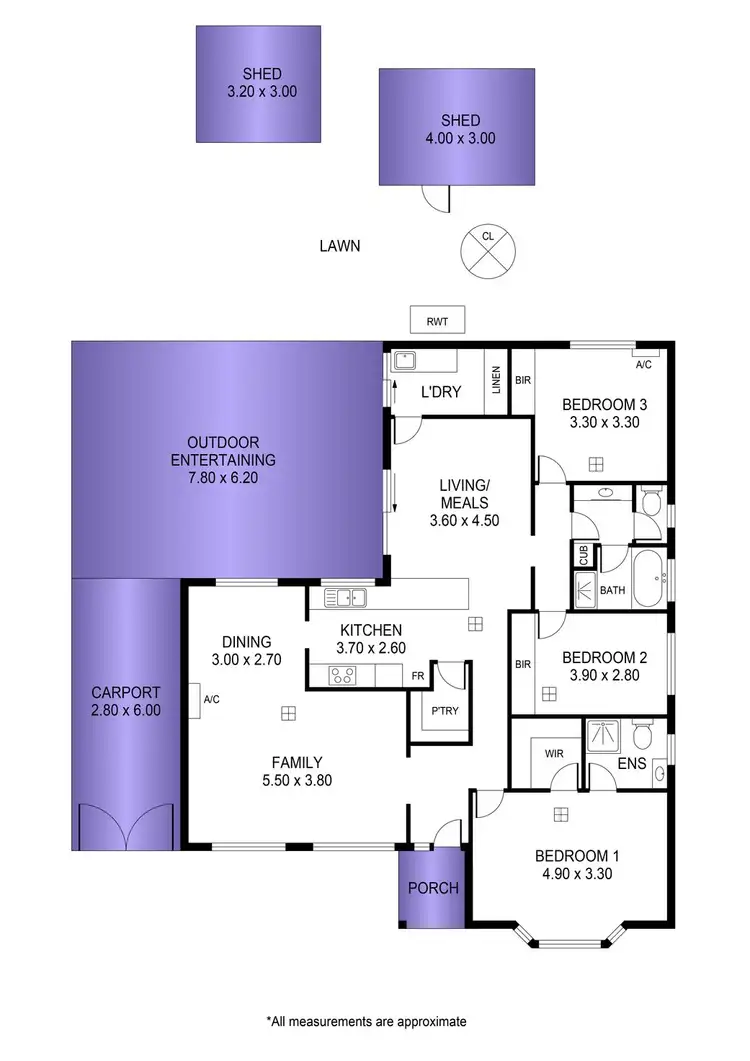 Floorplan of Homely house listing, 302 Hancock Road, Redwood Park SA 5097