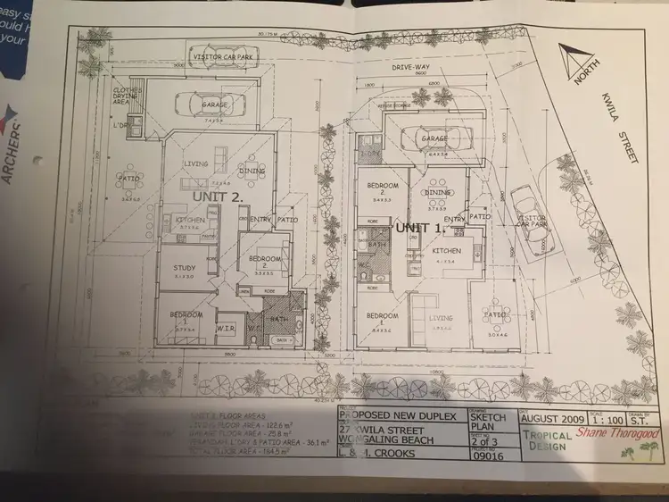 Floorplan of Homely unit listing, 27 Kwila Street, Wongaling Beach QLD 4852