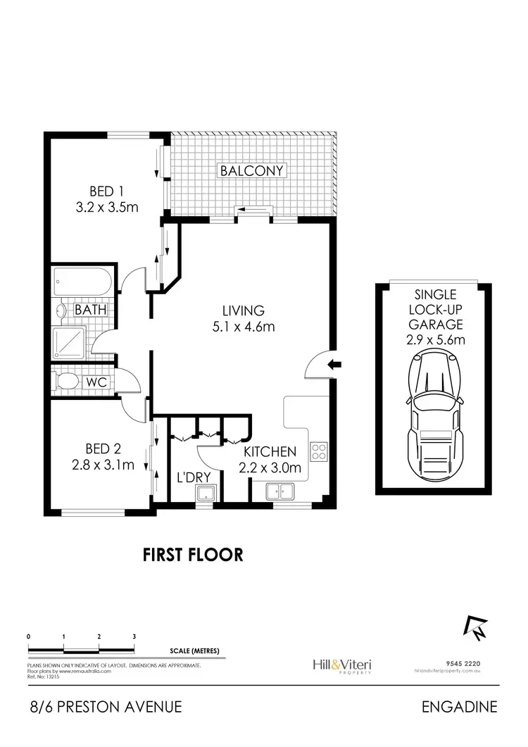 Floorplan of Homely apartment listing, 8/6 Preston Avenue, Engadine NSW 2233