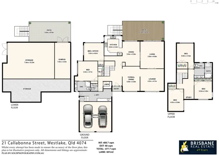 Floorplan of Homely house listing, 21 Callabonna Street, Westlake QLD 4074
