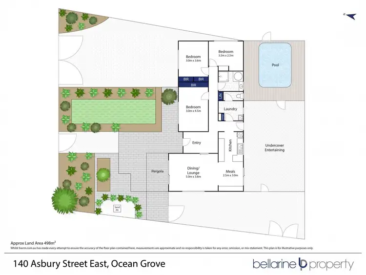 Floorplan of Homely house listing, 140 Asbury Street East, Ocean Grove VIC 3226
