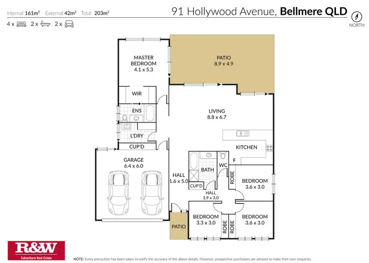 Floorplan of Homely house listing, 91 Hollywood Avenue, Bellmere QLD 4510