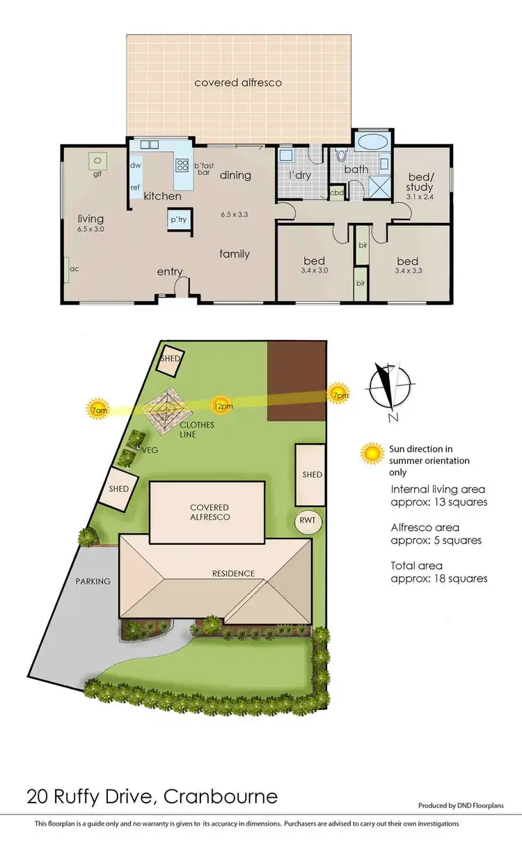 Floorplan of Homely house listing, 20 Ruffy Drive, Cranbourne VIC 3977