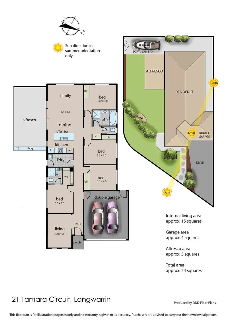 Floorplan of Homely house listing, 21 Tamara Circuit, Langwarrin VIC 3910
