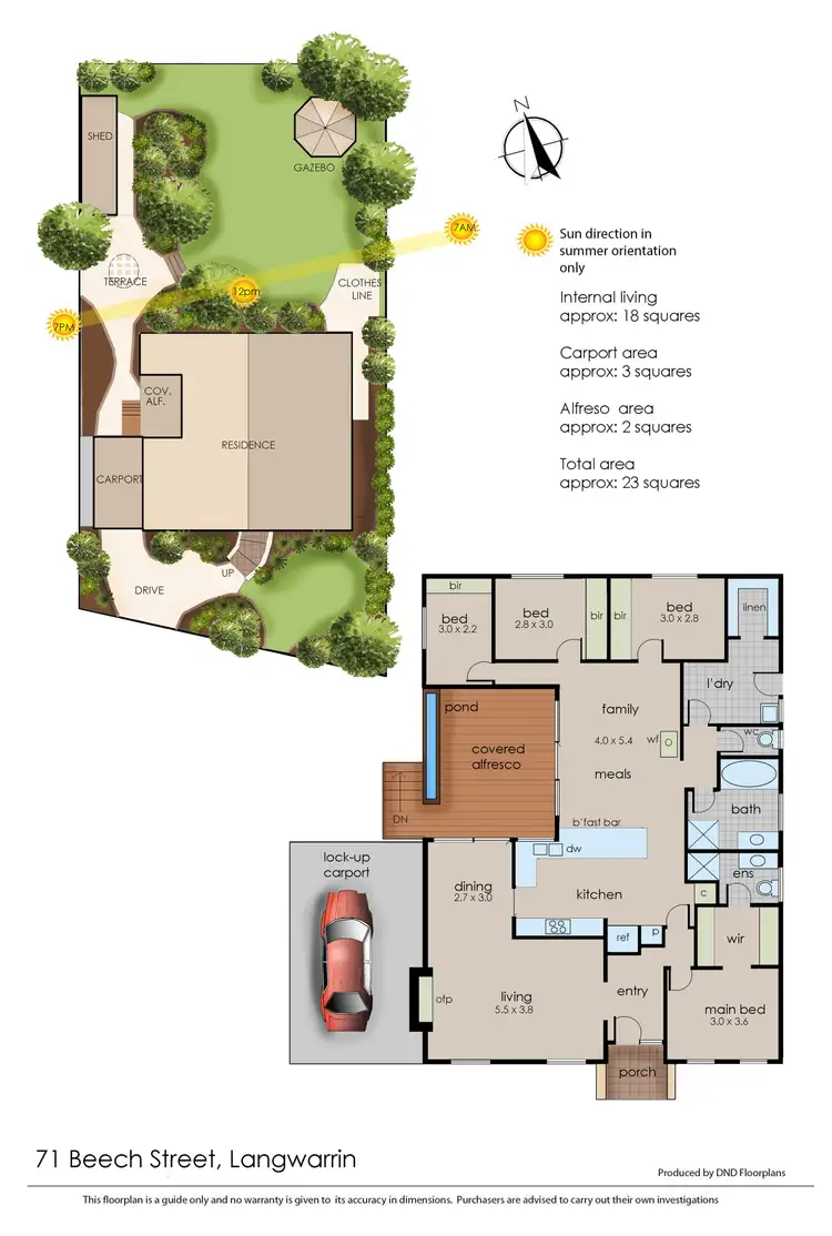 Floorplan of Homely house listing, 71 Beech Street, Langwarrin VIC 3910