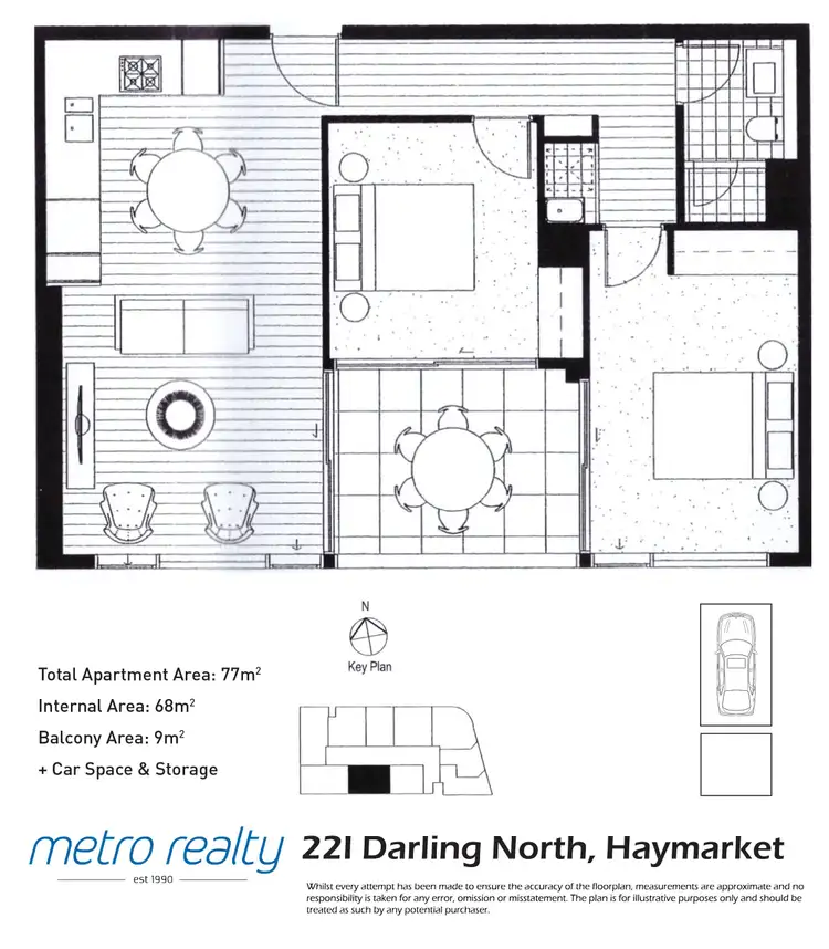 Floorplan of Homely apartment listing, 22I/81 Harbour St, Haymarket NSW 2000