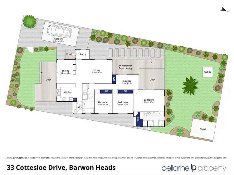 Floorplan of Homely house listing, 33 Cottesloe Drive, Barwon Heads VIC 3227