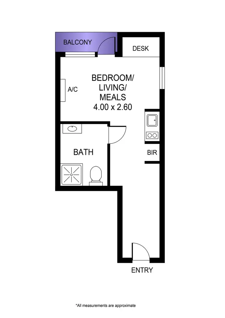 Floorplan of Homely apartment listing, 819/304 Waymouth Street, Adelaide SA 5000