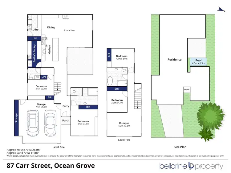Floorplan of Homely house listing, 87a  & 87b Carr Street, Barwon Heads VIC 3227