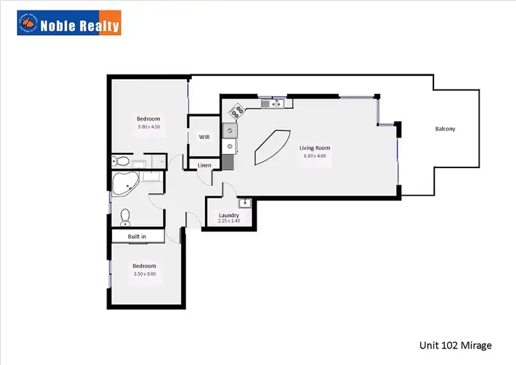 Floorplan of Homely unit listing, 102/6-10 Manning Street Mirage, Tuncurry NSW 2428
