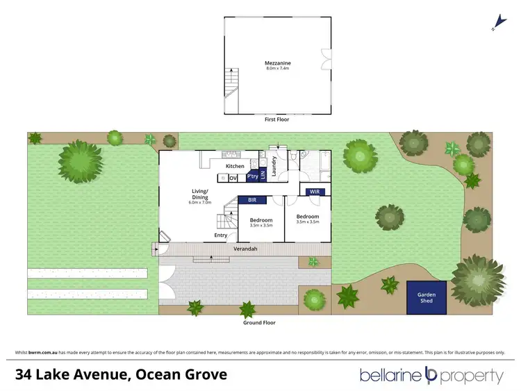 Floorplan of Homely house listing, 34 Lake Avenue, Ocean Grove VIC 3226