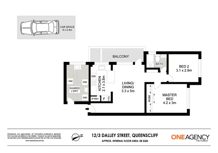 Floorplan of Homely apartment listing, 12/3 Dalley Street, Queenscliff NSW 2096